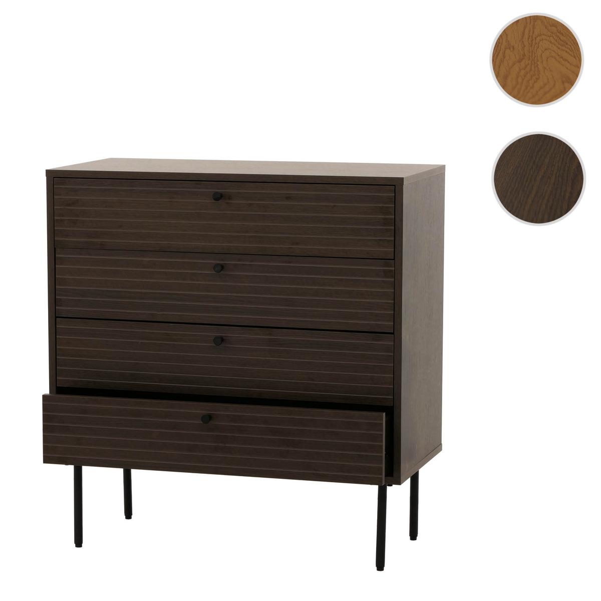 KOMMODE Dunkelbraun - Dunkelbraun, Holz (40/80/85cm) - MCW