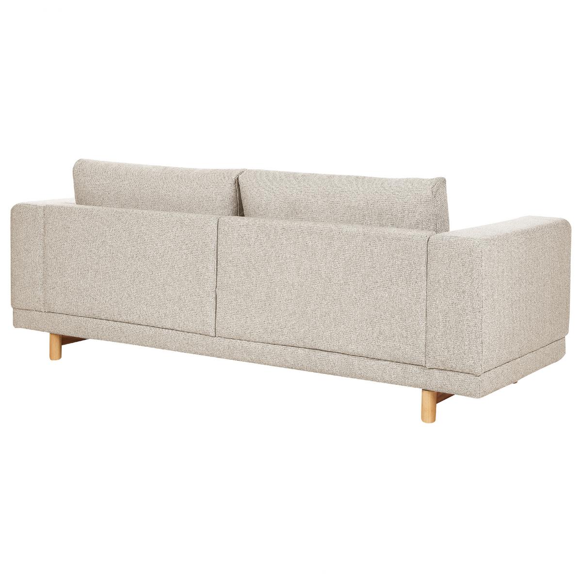 3-SITZER-SOFA Polsterbezug Hellbeige Nivala - Beige, Textil (220/76/84cm) - Beliani