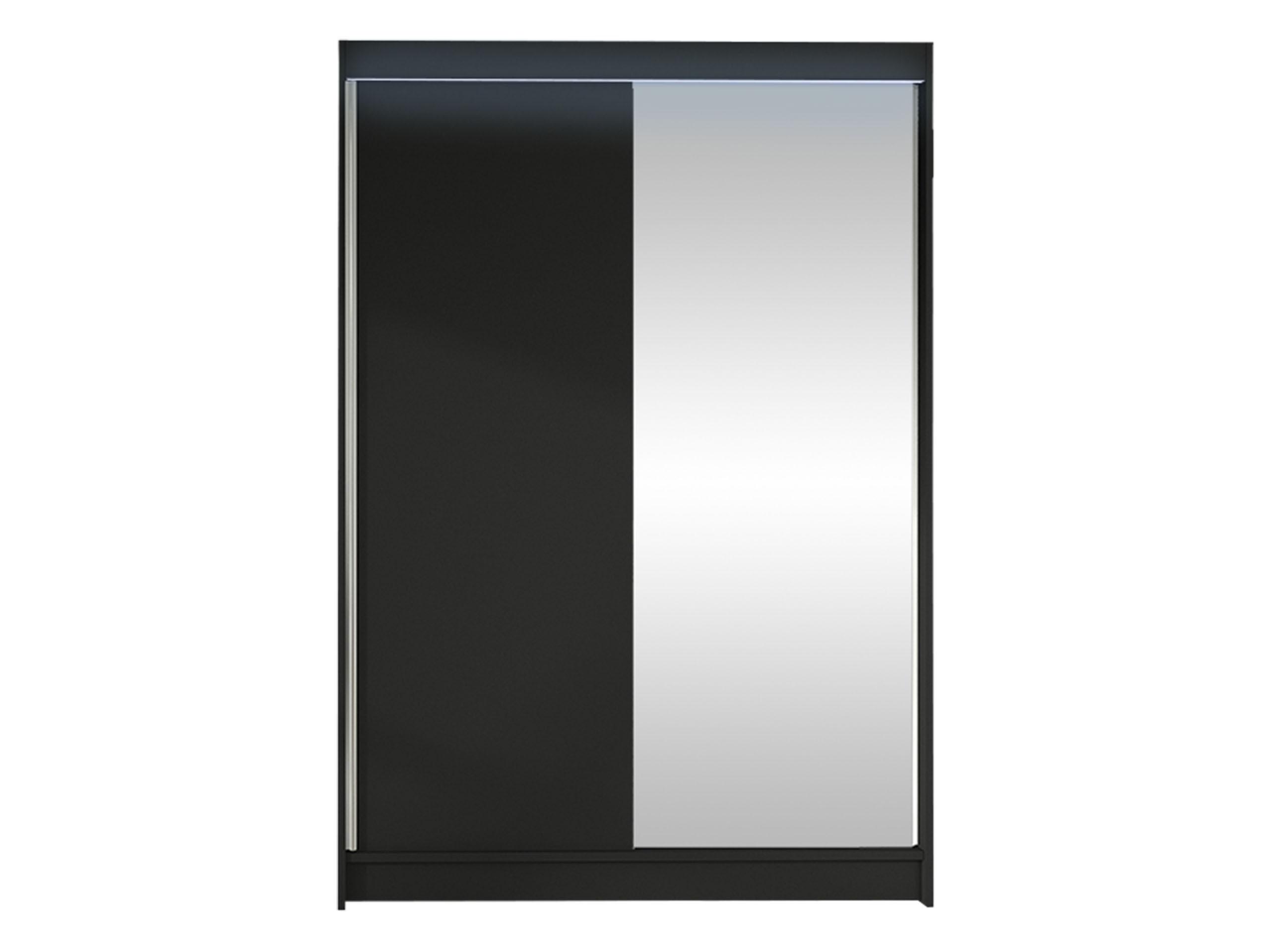 SCHWEBETÜRENSCHRANK Lino I mit RGB LED Beleuchtung - Schwarz, Holzwerkstoff/Metall (120/200/58cm) - MIRJAN24