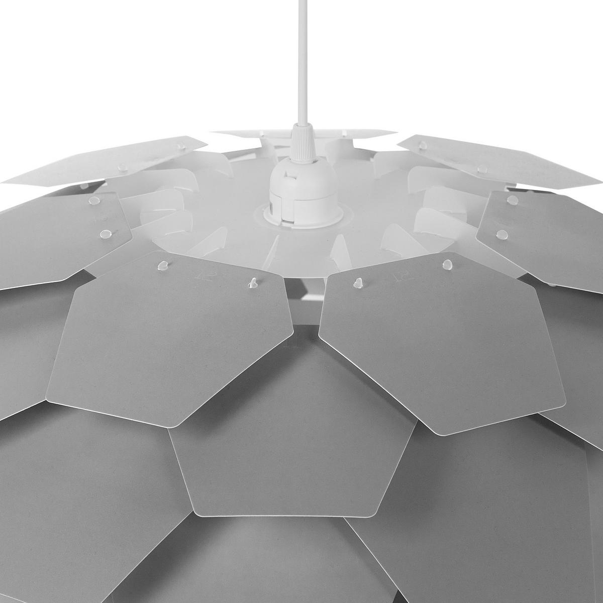 HÄNGELEUCHTE Segre 60/60/176 cm - Grau, Kunststoff (60/60/176cm) - Beliani