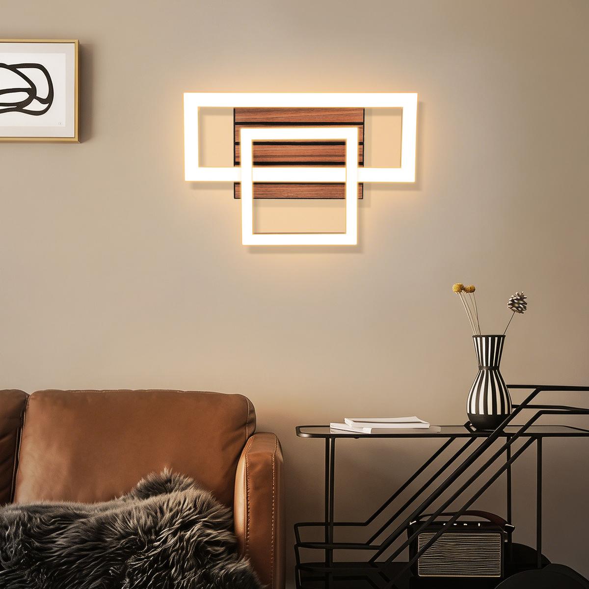LED DECKENLEUCHTE Civoril 34.5/22/8 cm - Schwarz, Kunststoff/Metall (34.5/22/8cm) - ZMH