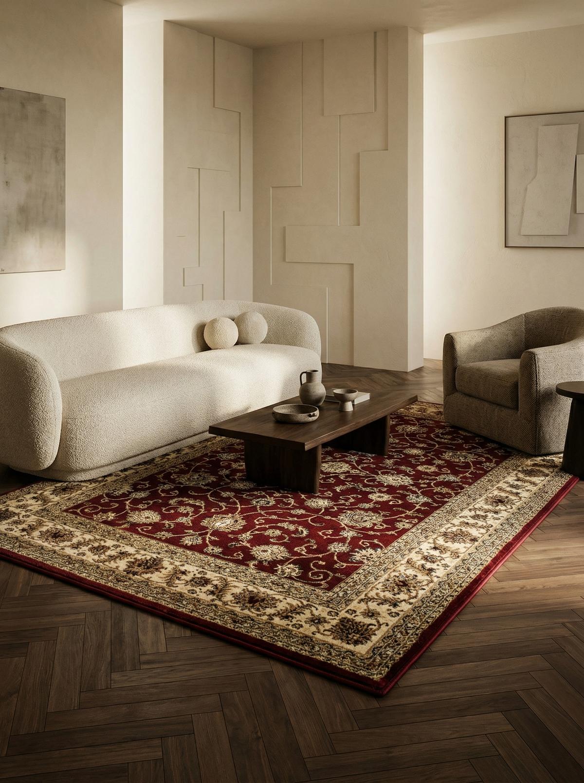 KURZFLORTEPPICH TANNHEIM, orientalisch, aus Polypropylen, Rot, 200 x 290 cm - Rot, Textil (290/200cm) - KADIMA DESIGN