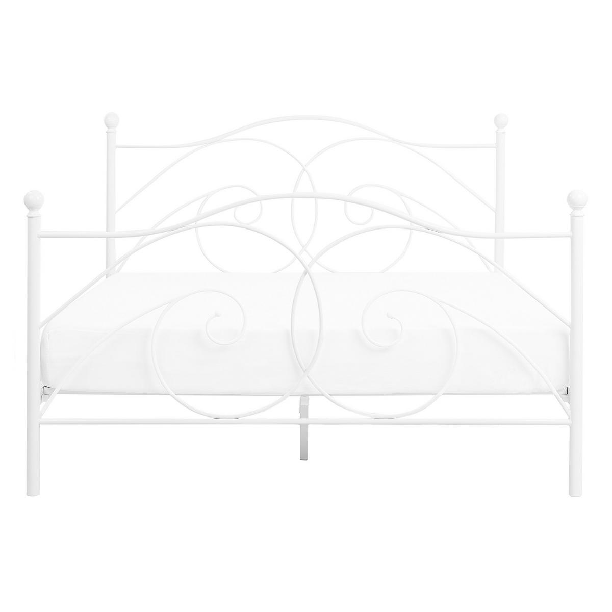 METALLBETT 140/200 cm Weiß Dinard - Weiß, Metall (140/200cm) - Beliani