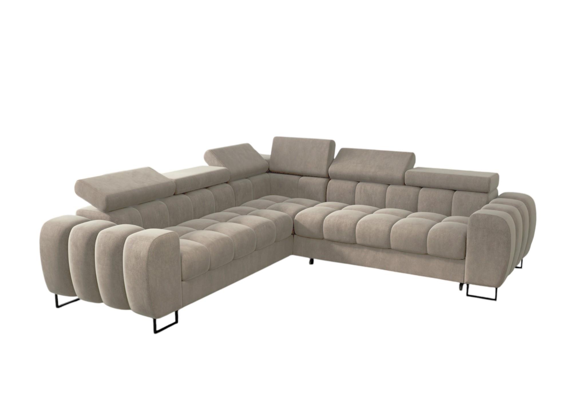 ECKSOFA Bastien Mit Schlaffunktion - Beige, Holzwerkstoff/Textil (260/260cm) - Fun Möbel