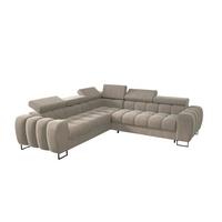 ECKSOFA Bastien Mit Schlaffunktion - Beige, Holzwerkstoff/Textil (260/260cm) - Fun Möbel
