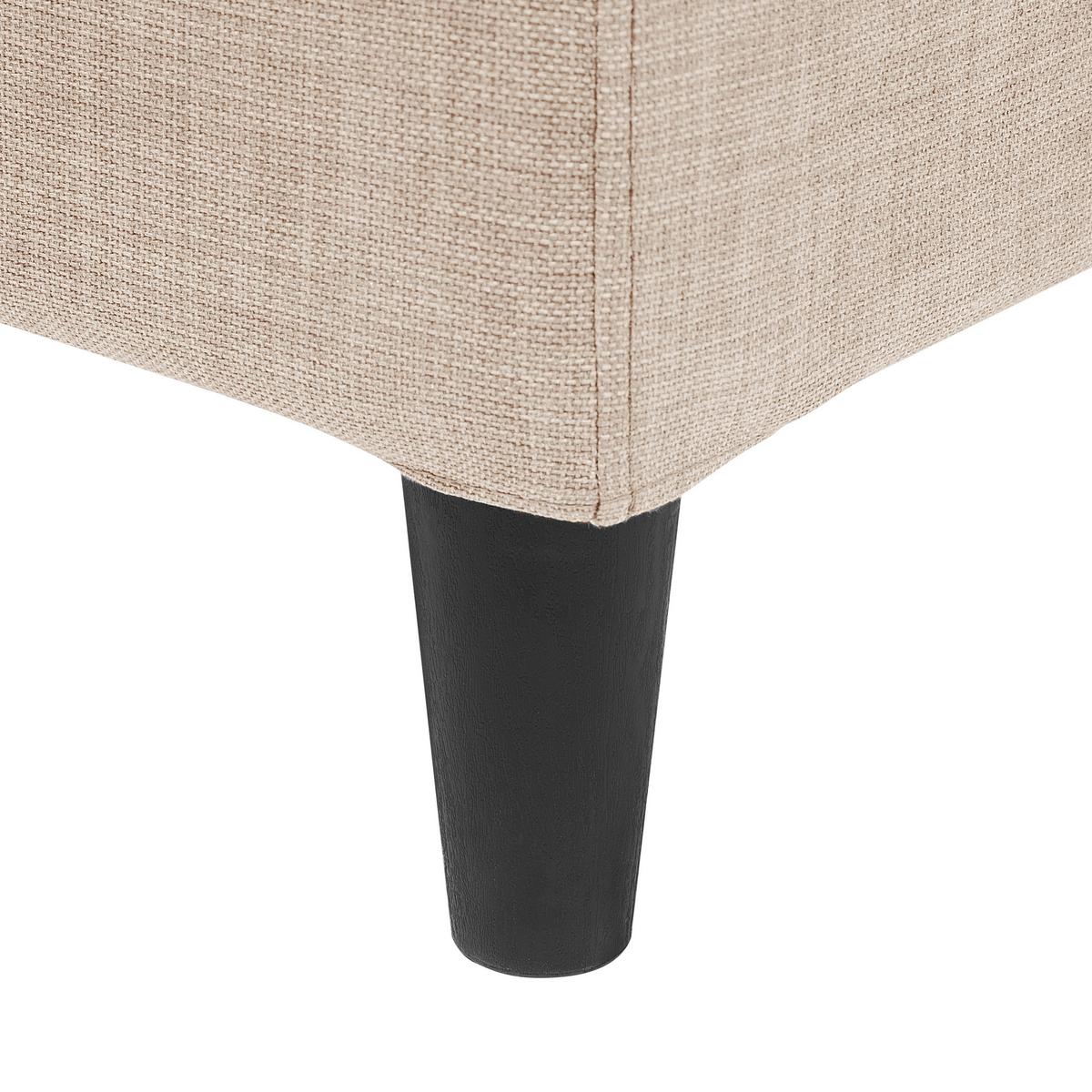 POLSTERBETT 180/200cm Sandbeige Fitou - Beige, Textil (180/200cm) - Beliani