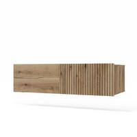 WASCHBECKENUNTERSCHRANK eiche 140/37,5/53 - Eichefarben, Holzwerkstoff (140/38/53cm) - RAUMHIRSCH FURNITURE