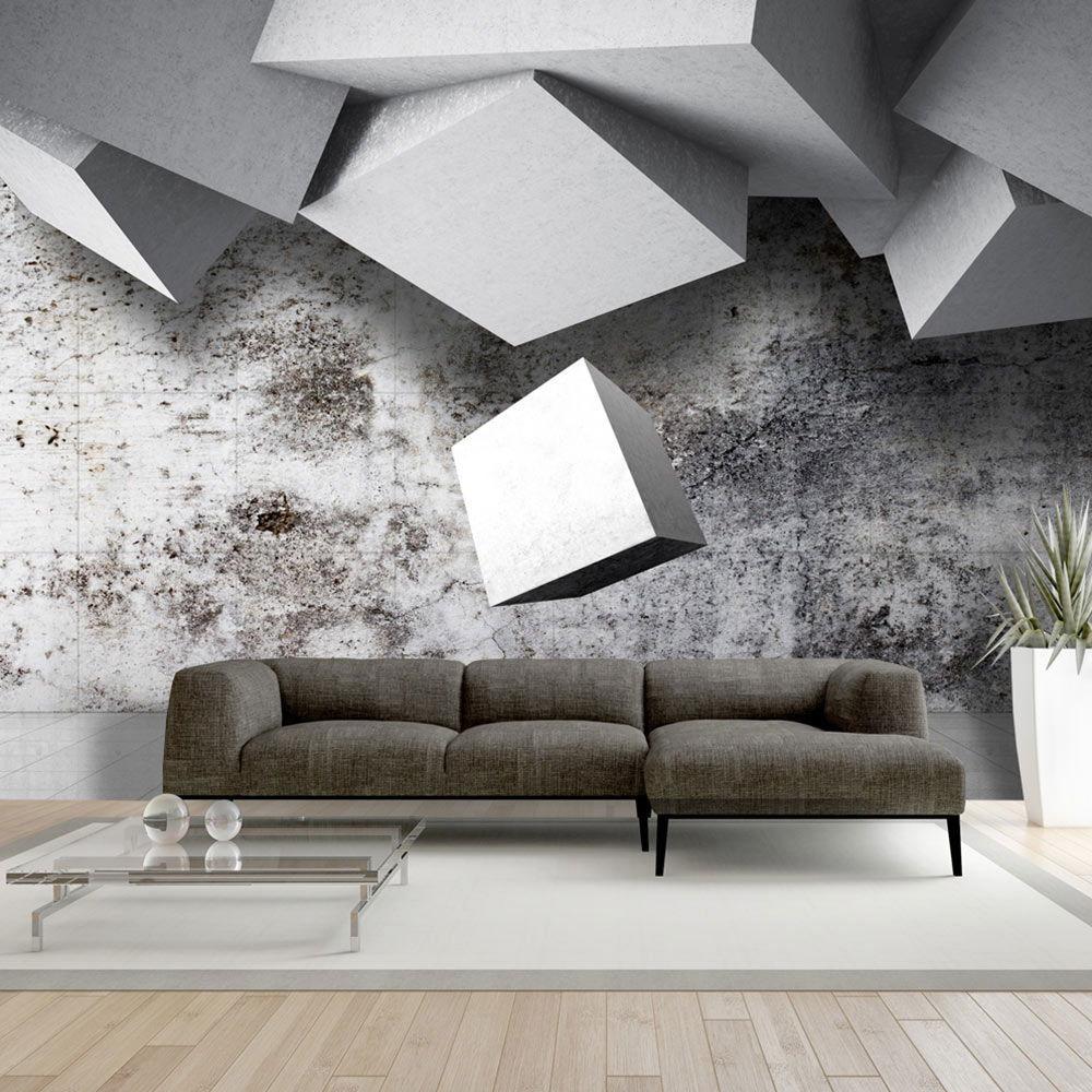 VLIESTAPETE Grau 300/210 cm - Grau, Textil (300/1cm) - KUNSTLOFT