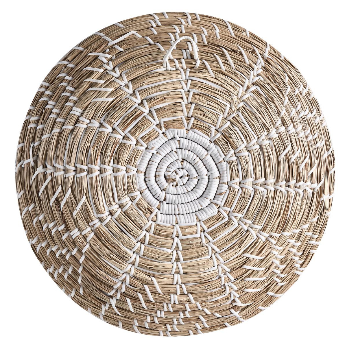 WANDDEKORATION Seegras bunt Bacninh - Multicolor, Naturmaterialien (46/46/7cm) - Beliani
