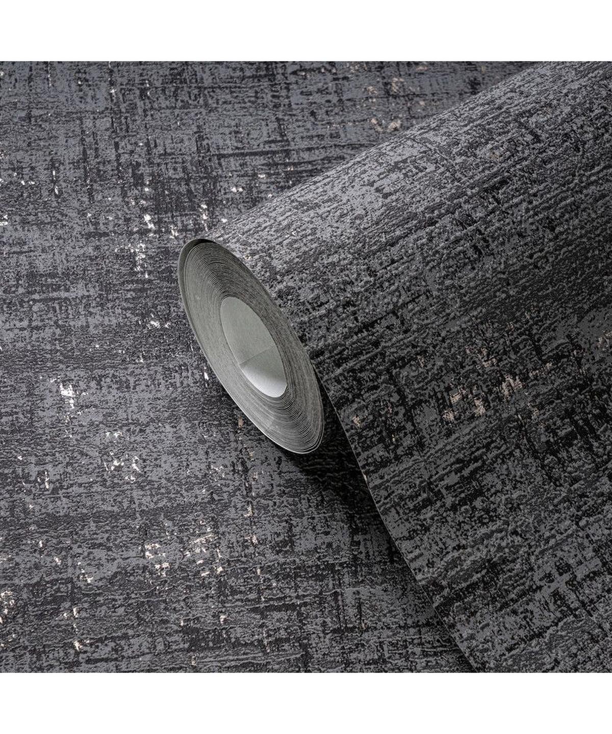 VLIESTAPETE Schwarz 53/1005 cm - Schwarz, Textil (53/1cm) - KUNSTLOFT