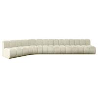 ECKSOFA modulares Sofa Montra-L3 - 472x174x70 cm Beige - Beige, Holzwerkstoff/Textil (472/174cm) - ALTDECOR