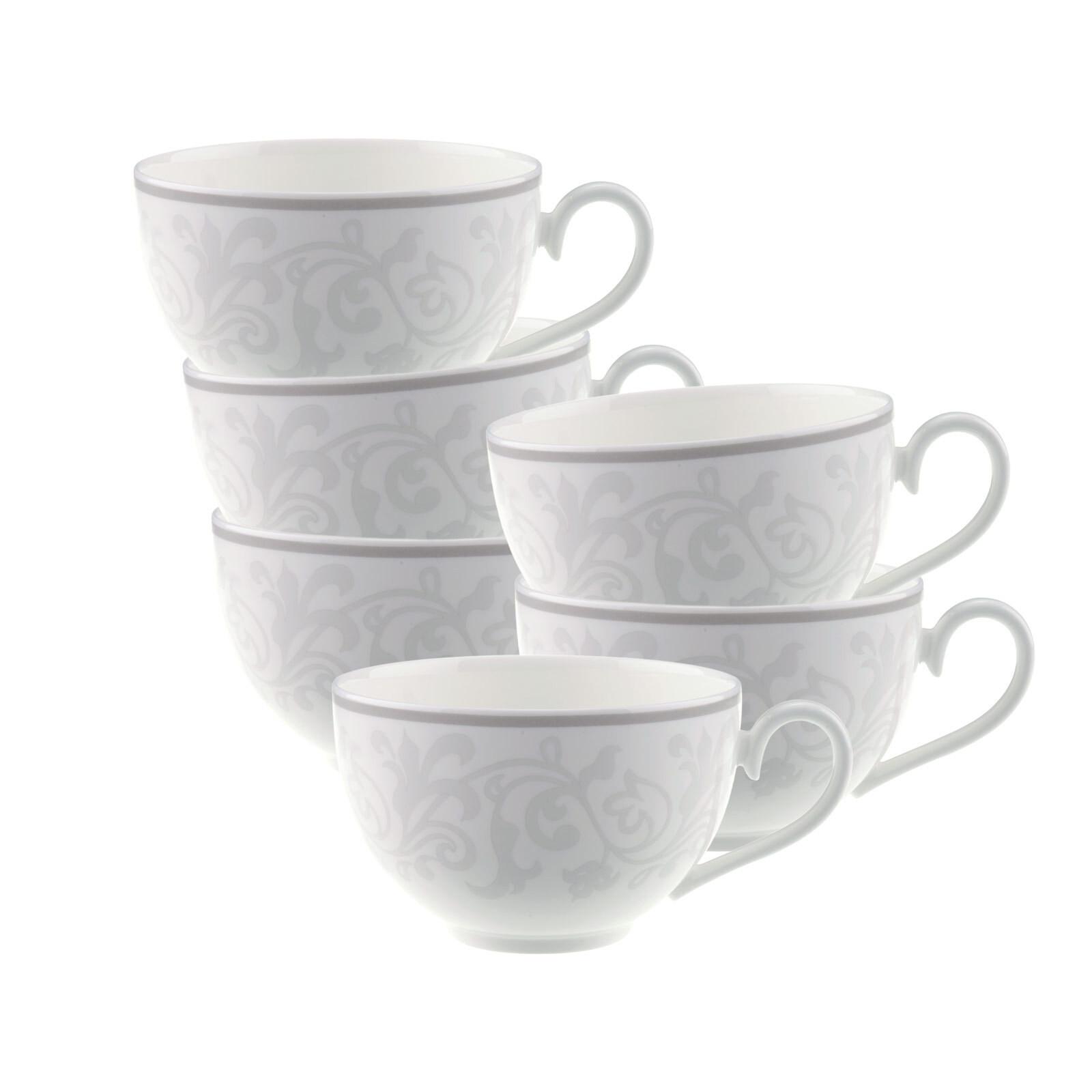 CAPPUCCINOTASSEN Gray Pearl weiß 310 ml 6er Set - Weiß, Keramik (0.31L) - Villeroy & Boch