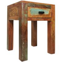 NACHTTISCH – Mango Massivholz Shabby Chic 40x40x55 cm - Braun, Holz (40/40/55cm) - KADIMA DESIGN