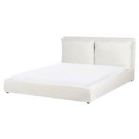 WASSERBETT 160/200 cm Cremeweiß Bajonna - Schwarz/Weiß, Textil (160/200cm) - Beliani