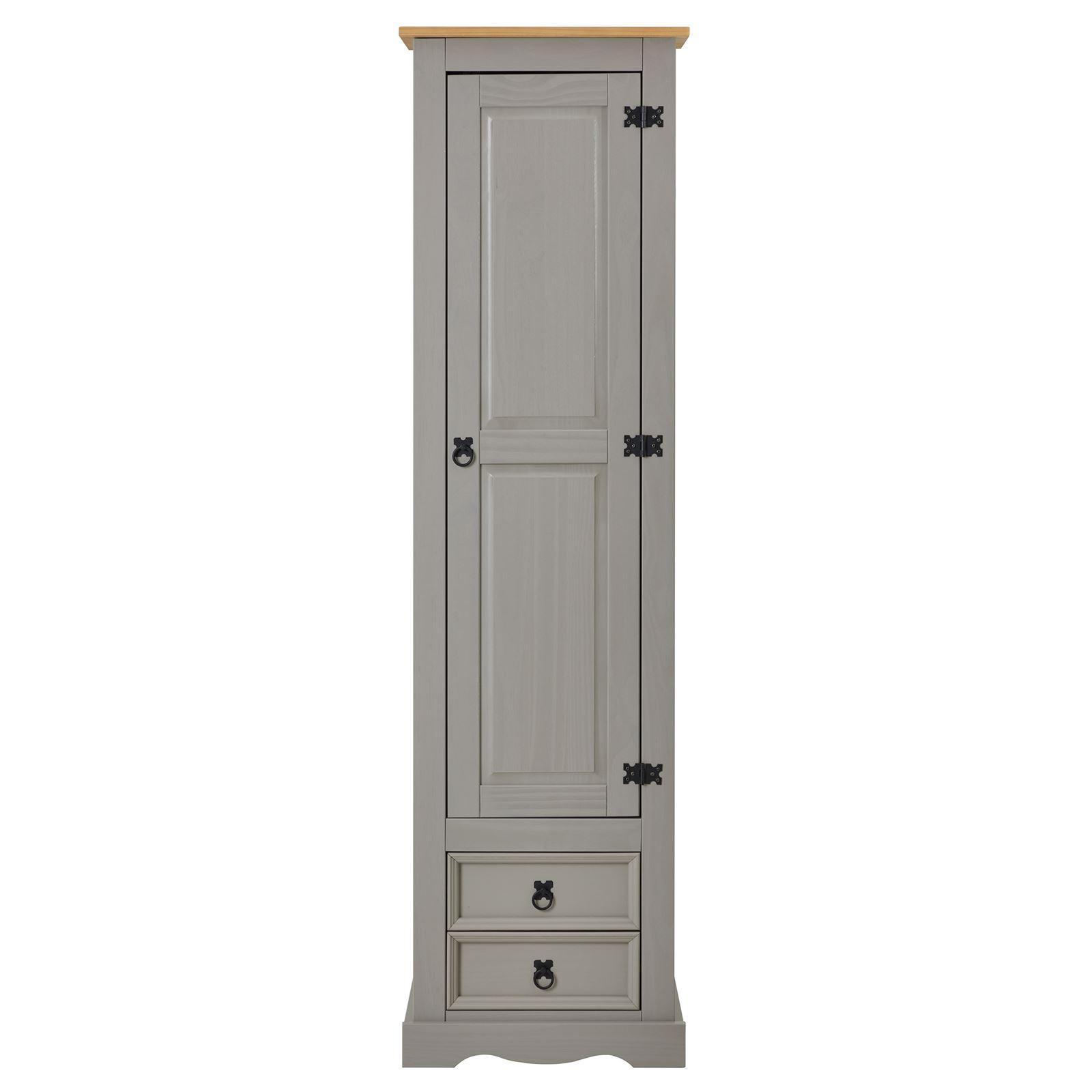 SCHUHSCHRANK TEQUILA grau/braun - Braun/Grau, Holz (53/190/38cm) - IDIMEX