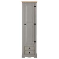 SCHUHSCHRANK TEQUILA grau/braun - Braun/Grau, Holz (53/190/38cm) - IDIMEX
