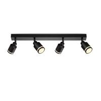 STRAHLER Elegant 4-flammig 55/5/15.7 cm - Schwarz, Metall (55/5/15.7cm) - ZMH