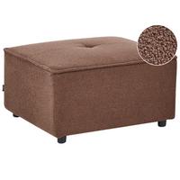 OTTOMANE Bouclé Braun Axebo - Braun, Textil (70/42/70cm) - Beliani
