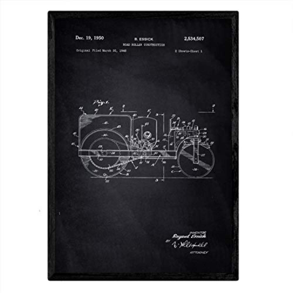 POSTER Truck Walze Patent A3 Rahmenlos - Klar, Papier (29.7/5/42cm) - Nacnic