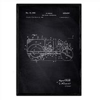 POSTER Truck Walze Patent A3 Rahmenlos - Klar, Papier (29.7/5/42cm) - Nacnic