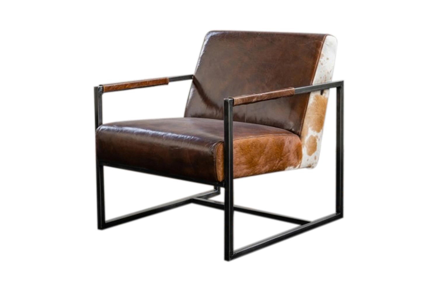SESSEL LIANO Braun Leder - Dunkelbraun, Leder (71/81/81cm) - KAWOLA