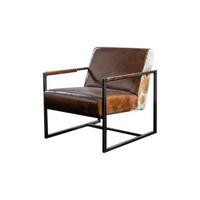 SESSEL LIANO Braun Leder - Dunkelbraun, Leder (71/81/81cm) - KAWOLA