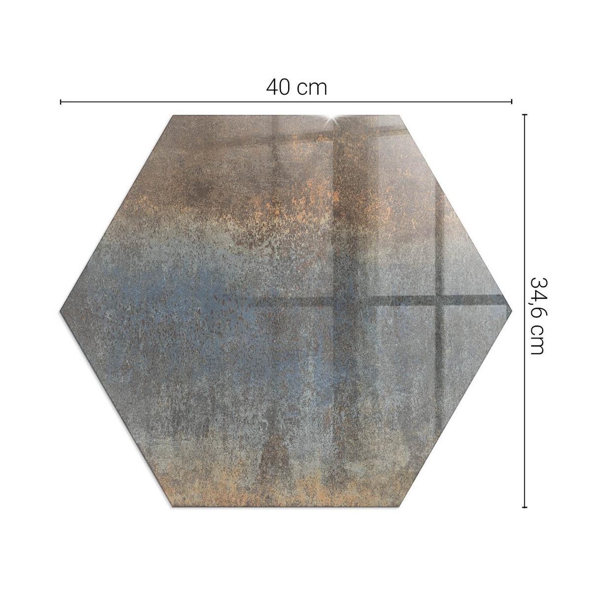 GLASPLATTE für Kamin h40 cm - Braun, Glas (40/40/0.4cm) - TULUP