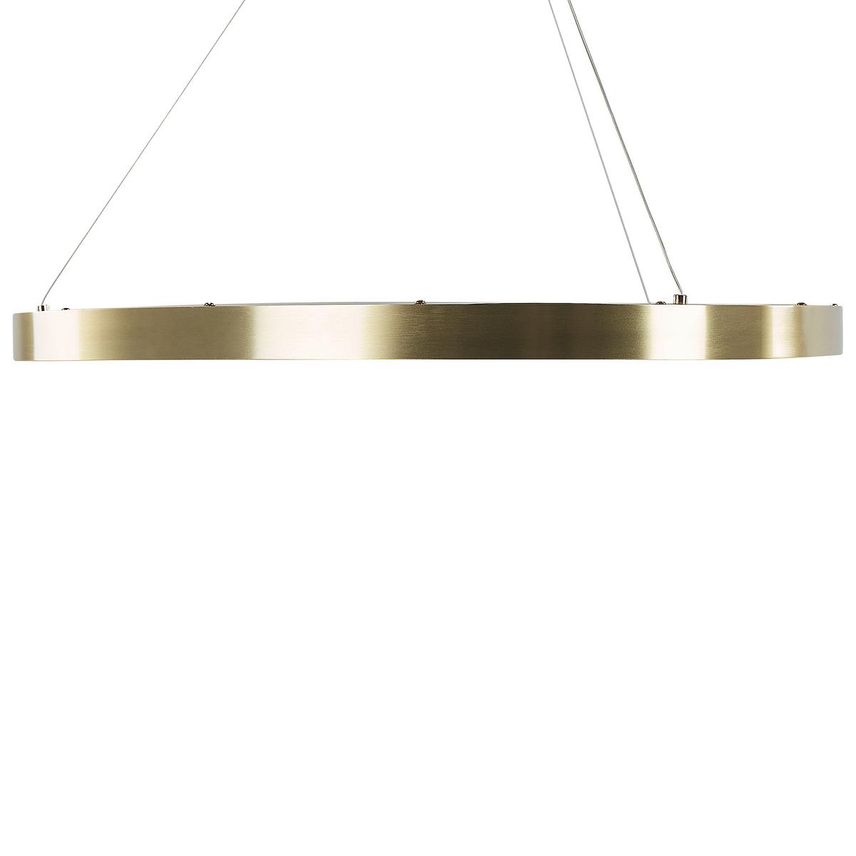 HÄNGELEUCHTE Kraburi 61/61/180 cm - Goldfarben, Kunststoff (61/61/180cm) - Beliani