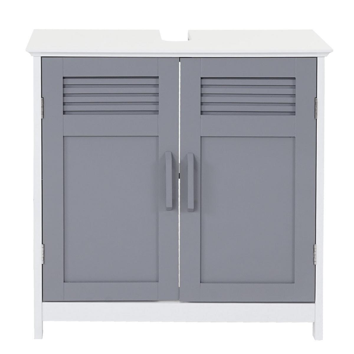 WASCHBECKENUNTERSCHRANK Grau - Grau, Holz (60/60/30cm) - MCW
