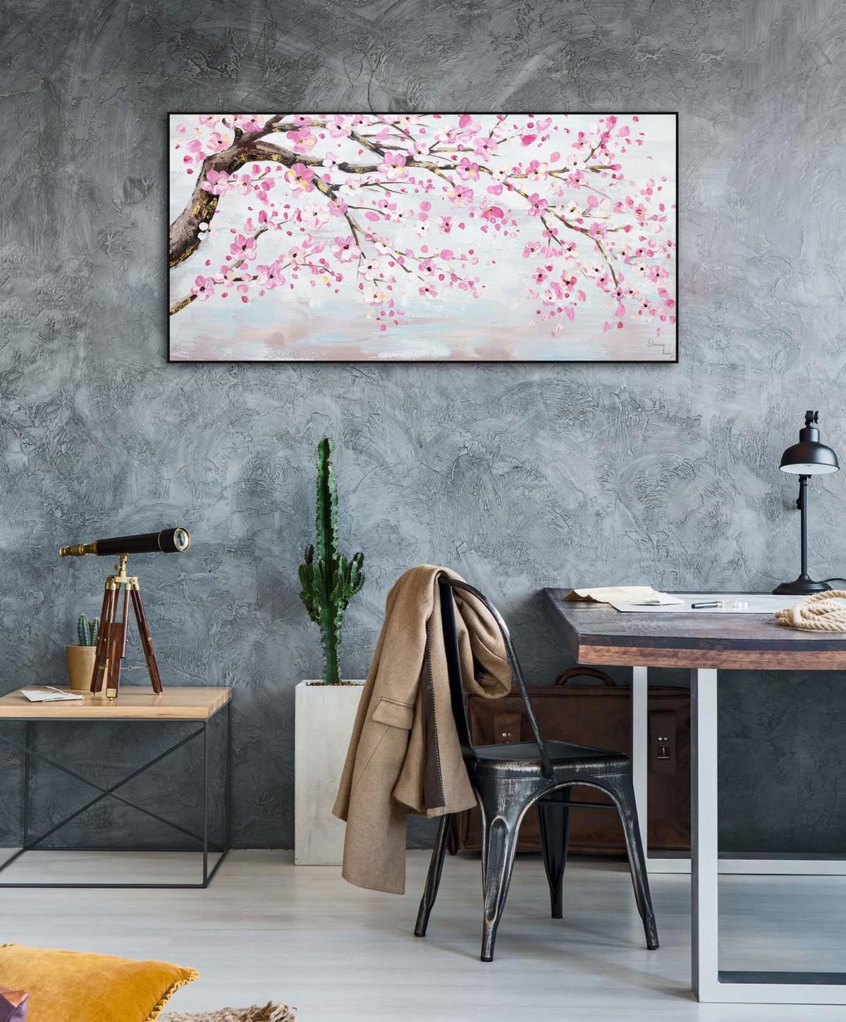 ÖLGEMÄLDE 120/60 cm - Pink, Holz/Textil (120/60cm) - KUNSTLOFT