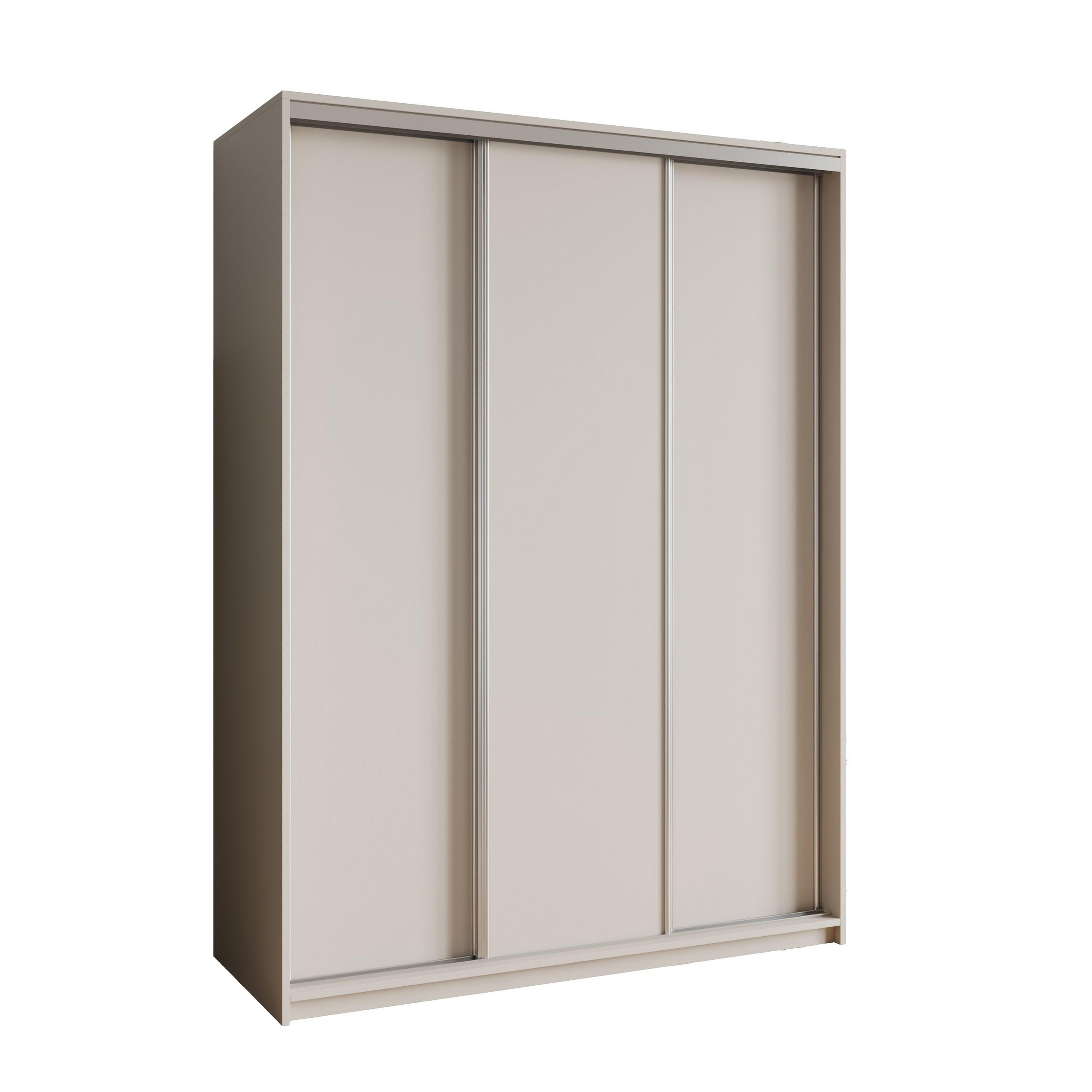 SCHWEBETÜRENSCHRANK NISSE 150/205/60 cm 3-türig Kaschmir - Kaschmir, Holzwerkstoff (150/205/60cm) - MASSENO