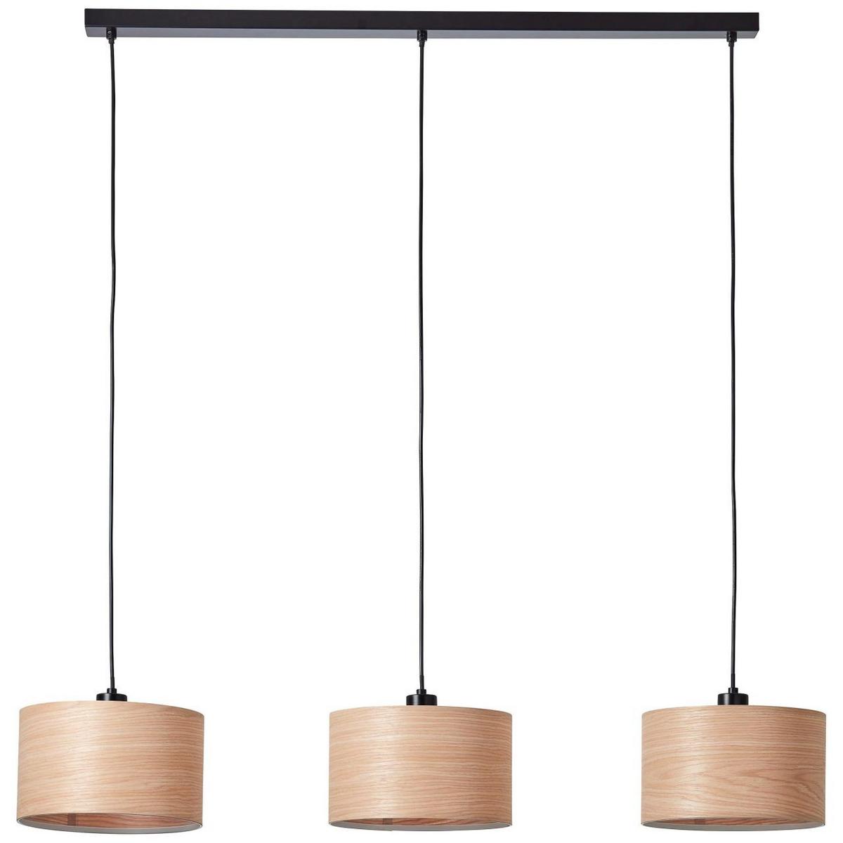 PENDELLEUCHTE Romm 99491/76 - Schwarz, Holz (25/110/120cm) - Brilliant