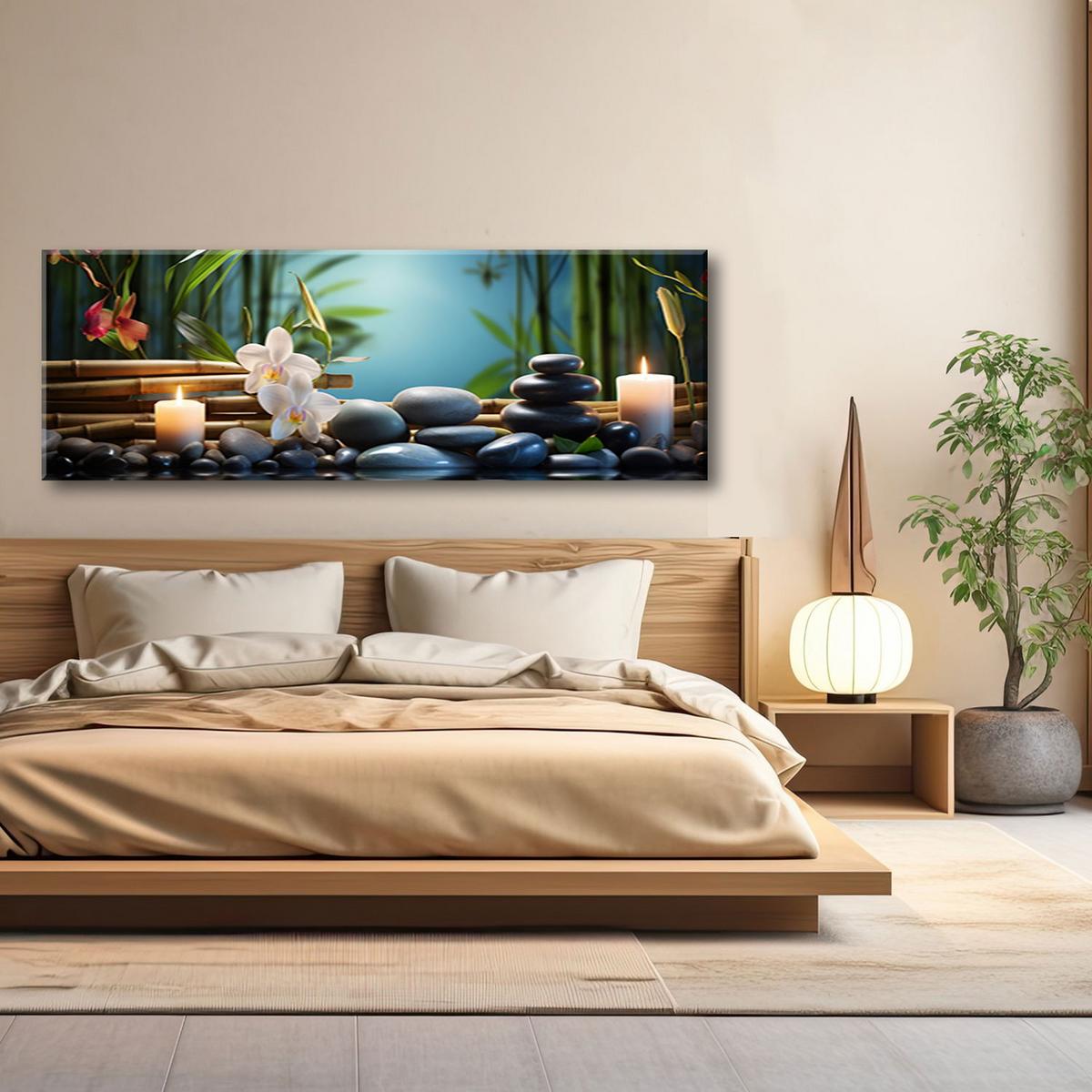 KUNSTDRUCK Grün 150/50 cm - Grün, Textil (150/50cm) - KUNSTLOFT