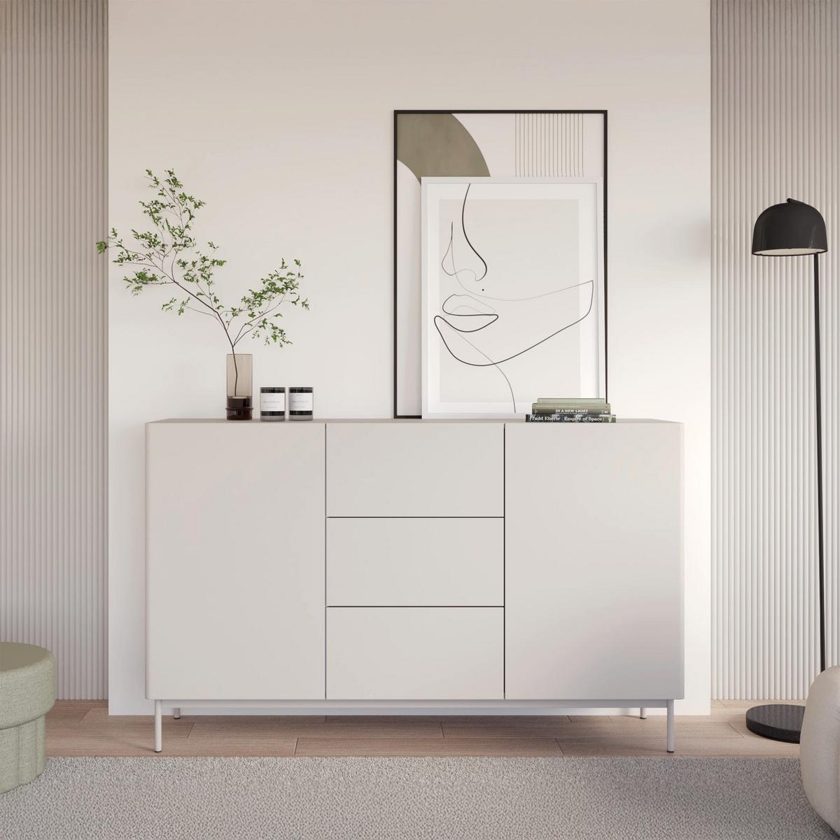 SIDEBOARD Olio KASCHMIR 160 CM - Kaschmir, Holzwerkstoff/Metall (160/90/38.6cm) - Selsey