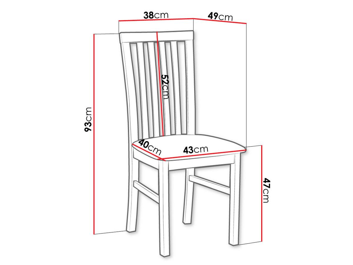 STUHL Milano I, Holzfarbe: Weiß - Weiß/Grau, Holz (43/93/40cm) - MIRJAN24