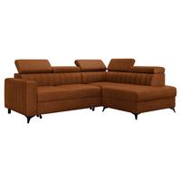 ECKSOFA Milano 2RRLXP, Seite: Rechts 2R+R+LXP - Bronzefarben, Holz/Textil (249/195cm) - MIRJAN24