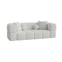 SOFA 3-sitzer Vega - Weiß, Holzwerkstoff/Textil (250/77/103cm) - Fun Möbel