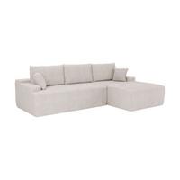 SOFA Coredo beige Cord - Beige, Textil (250/155cm) - Juskys