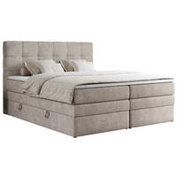 BOXSPRINGBETT ERNI KING 140/200 Beige Struktur - H3 - Beige, Holz/Textil (140/200cm) - MKS