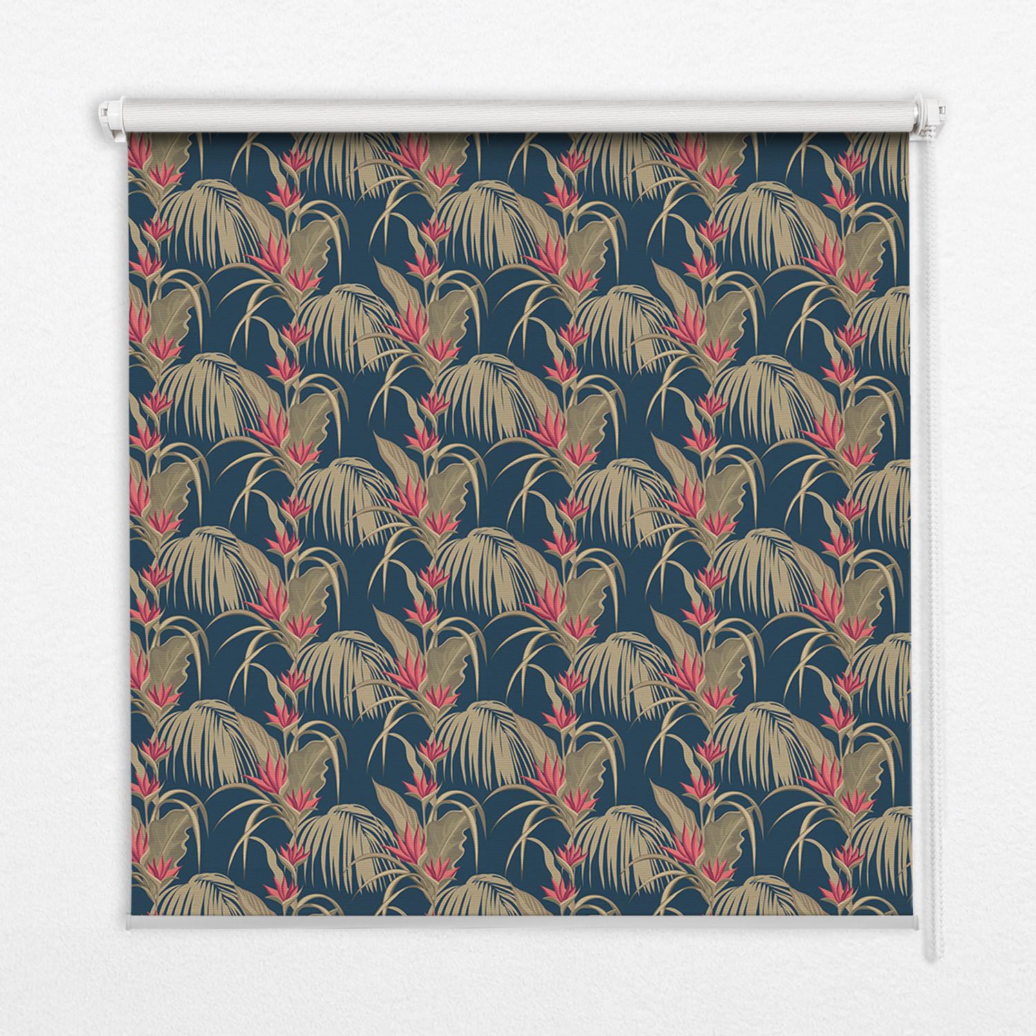 INNENROLLO - Fensterrollo - Rollo - 150x180 cm - Interessante Pflanzen - Braun, Kunststoff (150/180/0.5cm) - TULUP