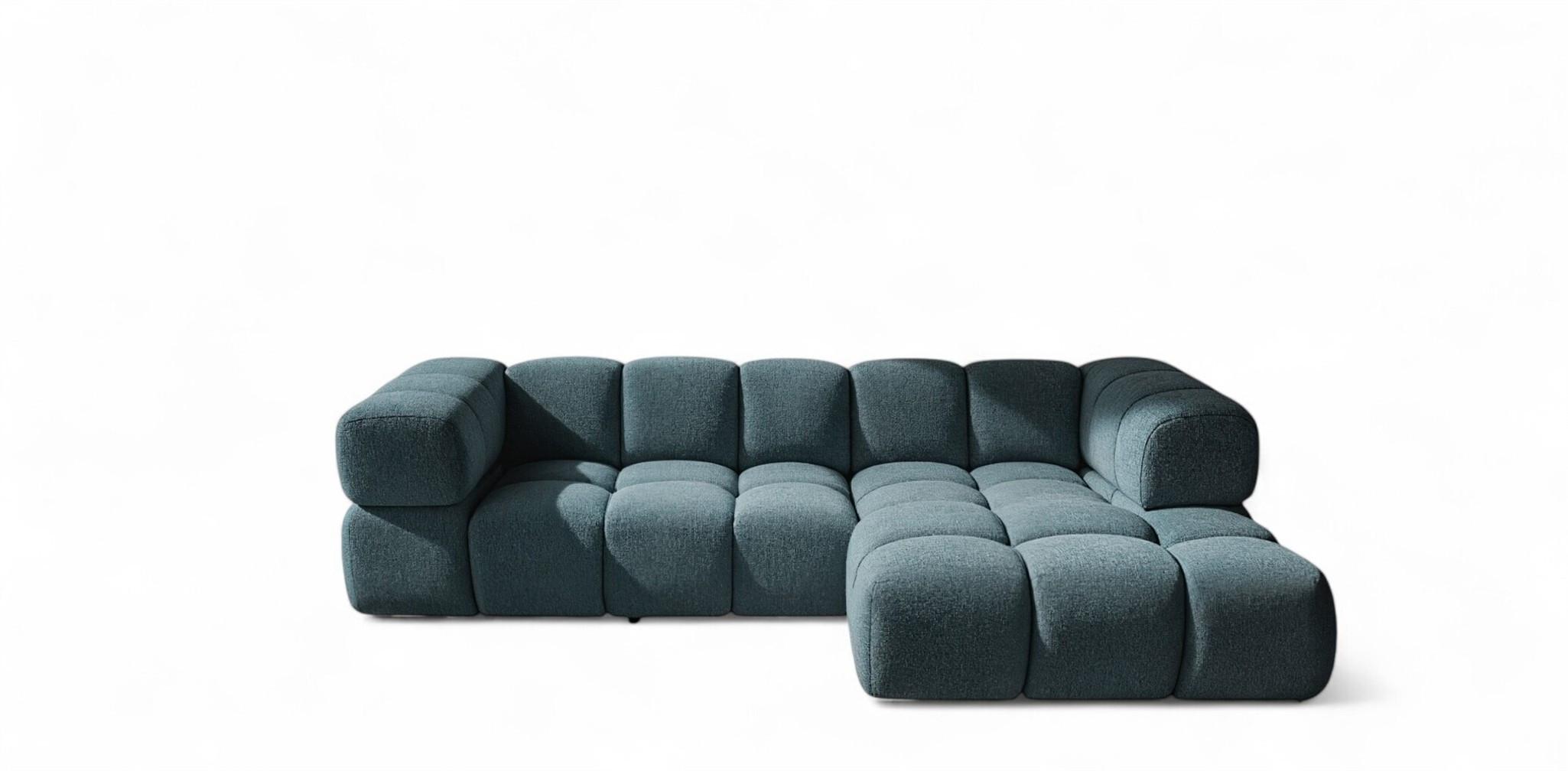 ECKSOFA Blanche In Puente - Türkis, Holzwerkstoff/Textil (150/280cm) - Fun Möbel