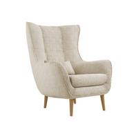 SESSEL Estjano Cord - Beige/Naturfarben, Holz/Textil (80/106/95cm) - MIRJAN24