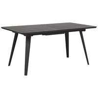 ESSTISCH 160-200/90/75 cm Schwarz Rechteckig Irvington - Schwarz, Holzwerkstoff (200/90/75cm) - Beliani