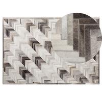 KURZFLOR-TEPPICH Arsuz 200/140 cm - Grau, Fell (140/200cm) - Beliani