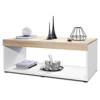 COUCHTISCH Pure Tischplatte und Blenden in Eiche sägerau - Eiche San Remo, Holzwerkstoff (58/104/40.5cm) - Vladon