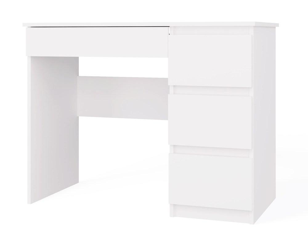 SCHREIBTISCH Weiß 98/76/51 - Weiß, Holzwerkstoff (124/85/76cm) - RAUMHIRSCH FURNITURE