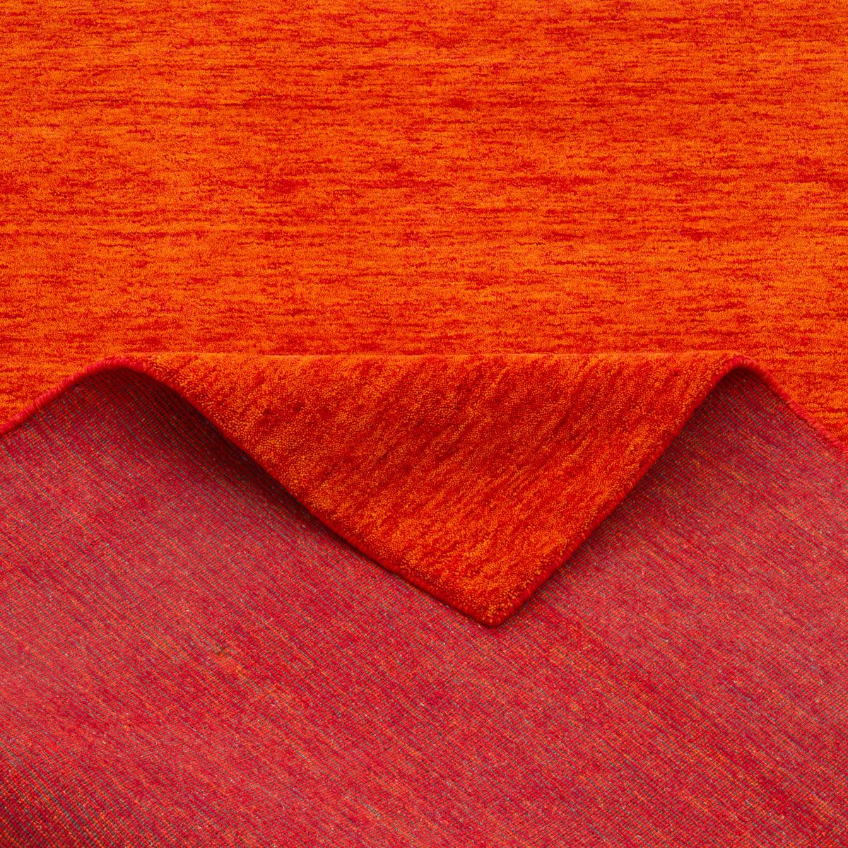 WOLLE NATUR TEPPICH GABBEH MAYA EINFARBIG - Terracotta, Textil (140/200cm) - Pergamon