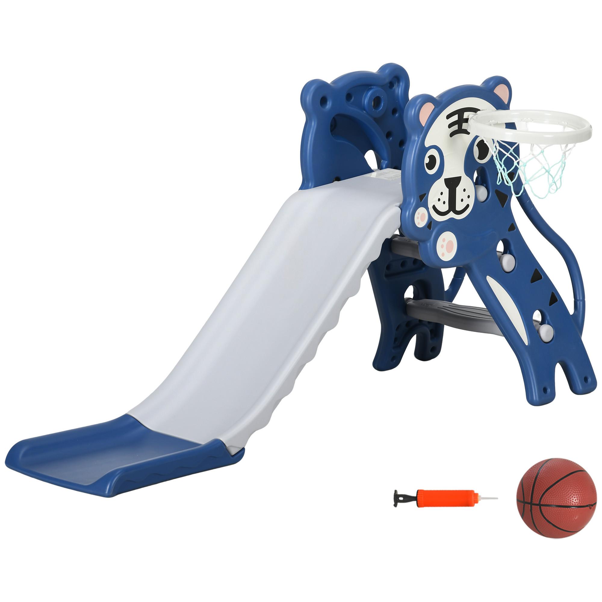 KINDERRUTSCHE PE Blau - Blau, Kunststoff (60/70/133cm) - AIYAPLAY