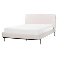 POLSTERBETT mit Lattenrost 140x200 cm Beige Corio - Creme, Textil (140/200cm) - Beliani