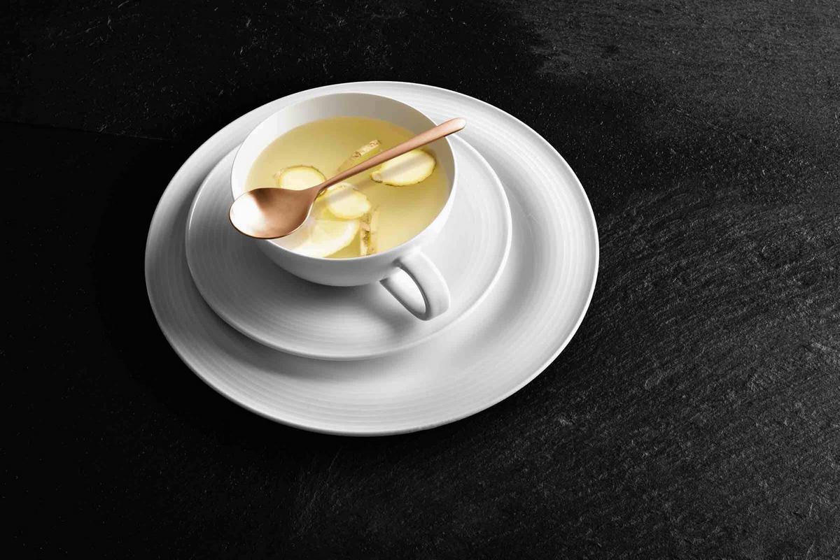 UNTERTASSEN Beat Color Glaze Weiß ø 16,7 cm 6er Set - Weiß, Keramik (16.7cm) - Seltmann Weiden